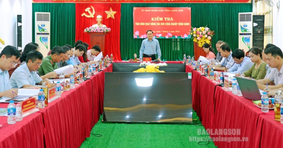 Lạng Sơn: Lãnh đạo tỉnh kiểm tra tình hình hoạt động tại Khu công nghiệp Đồng Bành