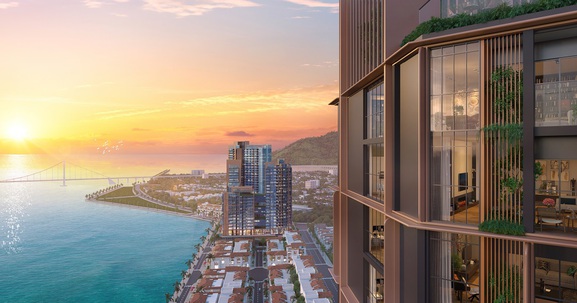 Thế đất minh đường tụ thủy giúp Sun Symphony Residence được ví như “báu vật” 