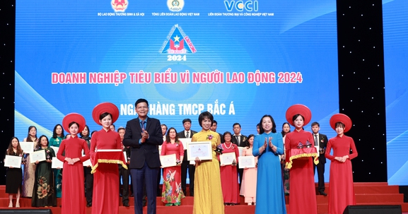 BAC A BANK tiếp tục được vinh danh “Doanh nghiệp tiêu biểu vì người lao động năm 2024”