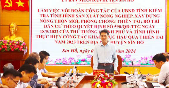 Lai Châu: Phó Chủ tịch UBND tỉnh làm việc với huyện Sìn Hồ về quản lý đất đai