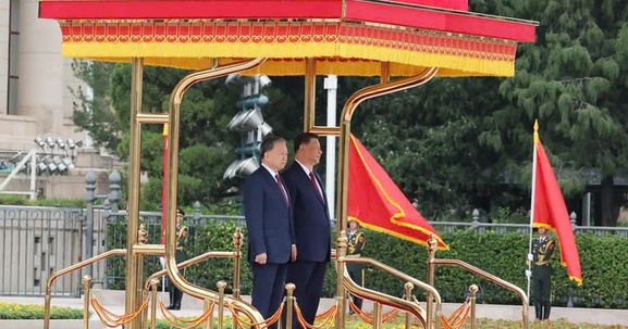 Lễ đón Tổng Bí thư, Chủ tịch nước Tô Lâm thăm cấp Nhà nước tới Trung Quốc