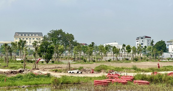 Dự án Khu đô thị Economy City Hưng Yên đang làm hạ tầng, môi giới dụ dỗ khách hàng "xuống tiền"