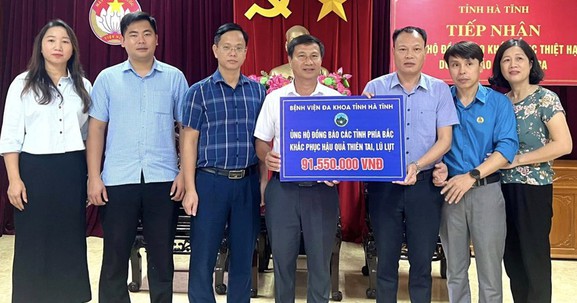 Hà Tĩnh tiếp nhận hơn 17 tỷ đồng hỗ trợ miền Bắc khắc phục hậu quả thiên tai