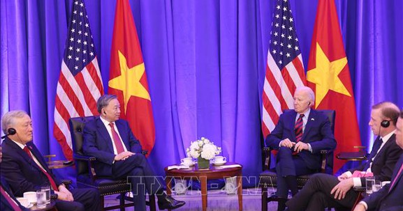 Tổng Bí thư, Chủ tịch nước Tô Lâm gặp Tổng thống Hoa Kỳ Joe Biden