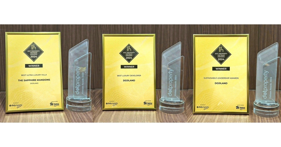 DOJILAND lập hattrick giải thưởng danh giá bậc nhất tại DOT Property Vietnam Awards 2024
