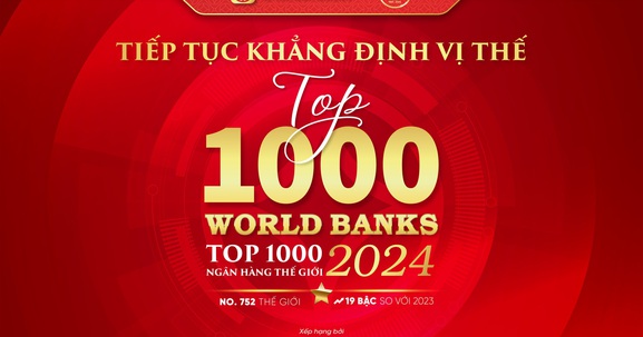 SeABank liên tục tăng hạng trong bảng xếp hạng
“Top 1000 Ngân hàng thế giới”