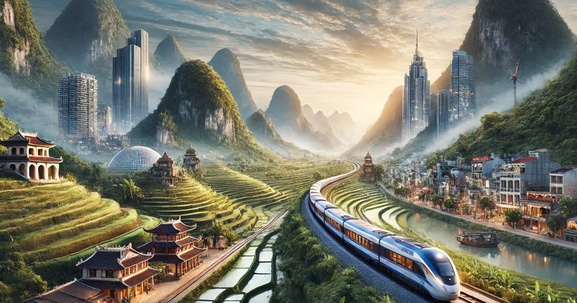 Chi tiết hướng đi của tuyến đường sắt hơn 200.000 tỷ đồng, dài gần 400km, đi qua 9 tỉnh, thành của Việt Nam