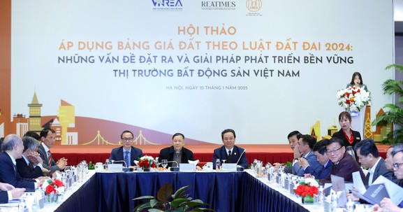 Hội thảo: “Áp dụng bảng giá đất theo Luật Đất đai 2024: Những vấn đề đặt ra và giải pháp phát triển bền vững thị trường bất động sản Việt Nam"