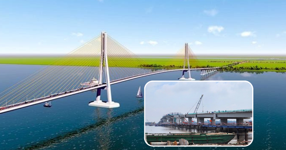 Hợp long cây cầu thuộc dự án 8.000 tỷ kết nối Sóc Trăng với tỉnh có TP trong lành nhất Việt Nam