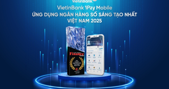VietinBank iPay Mobile nhận giải thưởng “Ứng dụng Ngân hàng số sáng tạo nhất Việt Nam 2025”