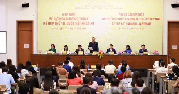 Kỳ họp thứ 10, Quốc hội khóa XV chính thức khai mạc vào sáng ngày 20/10