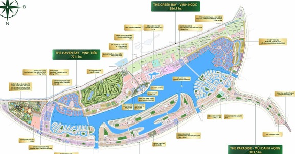 Tổng quan quy hoạch và cấu trúc 4 phân khu Vinhomes Green Paradise Cần Giờ
