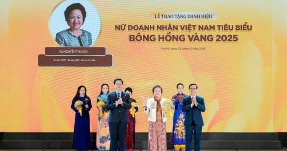 Chủ tịch Tập đoàn BRG lần thứ 6 được vinh danh
TOP 10 “Nữ doanh nhân Việt Nam tiêu biểu - Bông hồng Vàng 2025”