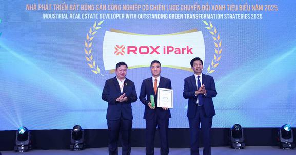 ROX iPark được vinh danh là “Nhà phát triển Bất động sản công nghiệp có chiến lược phát triển xanh tiêu biểu năm 2025”