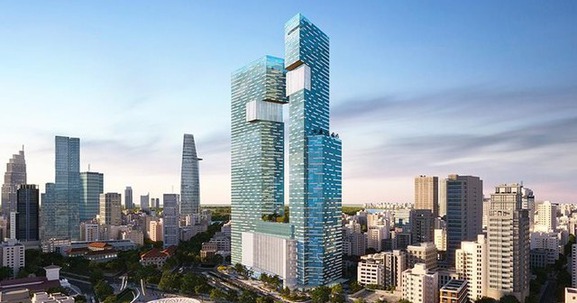 Tháp đôi chọc trời ‘đắp chiếu’ nhiều năm, từng liên quan đến bà Trương Mỹ Lan chính thức tái khởi động