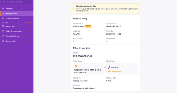 TPBank tiên phong triển khai hệ thống cảnh báo rủi ro lừa đảo trên tất các các kênh giao dịch