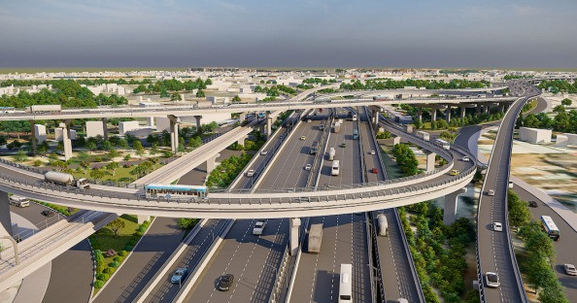 Nút giao 3 tầng kết nối 6 trục đường của 2 tỉnh thành giàu nhất Việt Nam không kịp thông xe