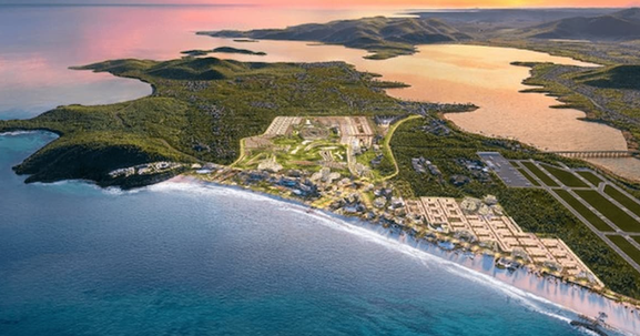 Lần đầu tiên Việt Nam có đại đô thị biển liền kề sân bay và cảng biển quốc tế
