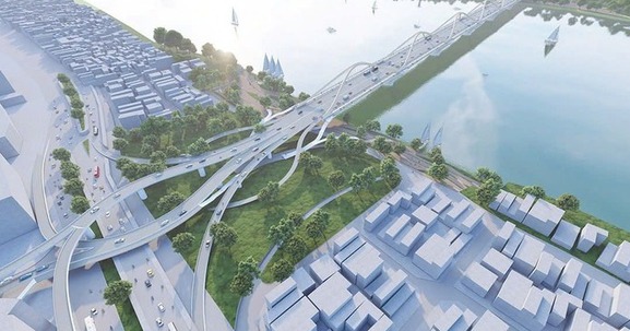 Cầu 16.000 tỷ giảm gánh nặng cho cầu Vĩnh Tuy, Chương Dương đã có hạng mục hình thành sau 1 tháng khởi công