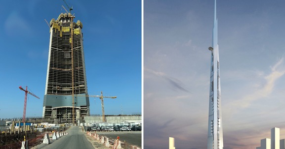 Siêu tháp chọc trời phá kỷ lục cao nhất thế giới: Gấp 3 lần tháp Eiffel, hình thành từ 80.000 tấn thép, chịu được gió mạnh