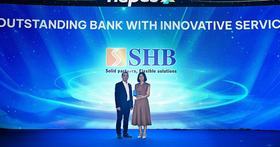 SHB nhận giải Ngân hàng xuất sắc về đổi mới sáng tạo, thúc đẩy tương lai thanh toán không tiền mặt