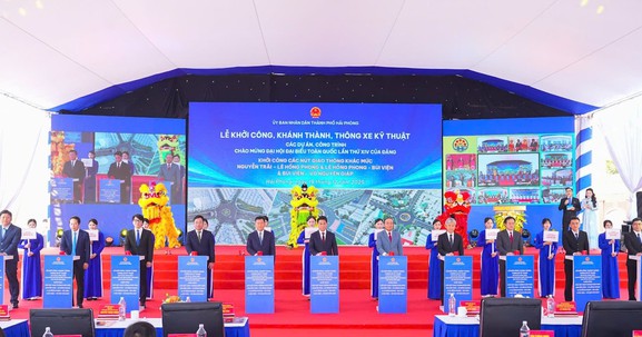 Hải Phòng: Đồng loạt khởi công, khánh thành 13 dự án trọng điểm