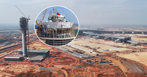 Việt Nam sắp sở hữu tháp không lưu cao nhất Đông Nam Á: Vốn đầu tư hơn 3.500 tỷ, thuộc siêu sân bay lớn nhất cả nước, lọt TOP quy mô thế giới