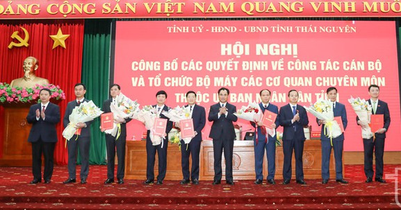 Thái Nguyên: Công bố quyết định về điều động, bổ nhiệm Giám đốc các Sở sau hợp nhất