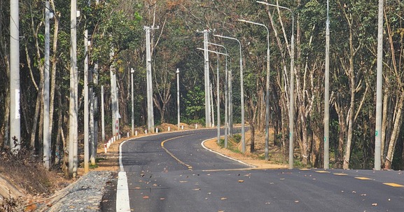 Đẹp như trời Âu con đường thơ mộng xuyên rừng cao su cạnh siêu sân bay lớn nhất Việt Nam
