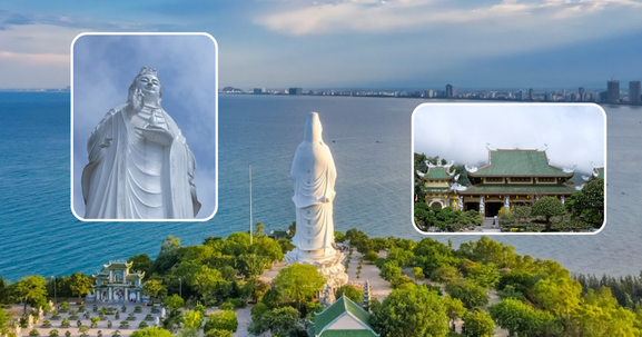 Ngôi chùa sở hữu tượng Phật Quan Âm cao nhất Việt Nam: Nơi vô cùng linh thiêng, nằm trên bán đảo thơ mộng tại TP đáng sống nhất thế giới