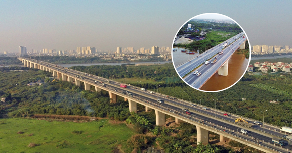 Chỉ vài tháng nữa, cây cầu bắc qua sông Hồng lớn nhất Hà Nội sẽ được 'lên đời'