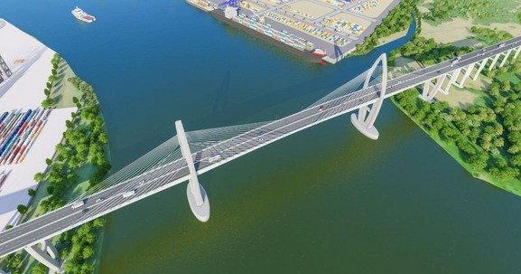 Cầu có nhịp chính lớn nhất Đông Nam Á sẽ kết nối 2 tỉnh thuộc ‘tứ giác kinh tế Đông Nam Bộ’