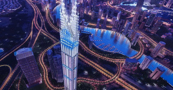 Chỉ hơn 1 năm nữa, ‘vùng đất xa xỉ’ sẽ có thêm một tòa nhà chọc trời 555m: Lập kỷ lục thế giới, là không gian sống của giới siêu giàu