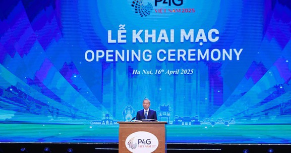 Tổng Bí thư Tô Lâm phát biểu thông điệp chính sách tại Hội nghị P4G Việt Nam 2025