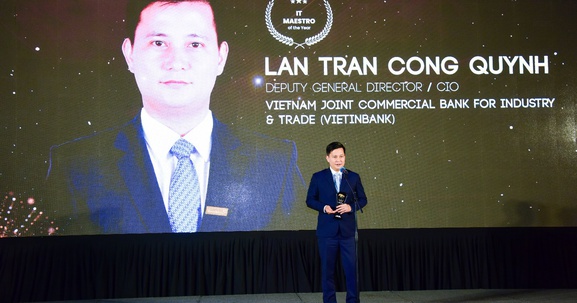 Phó Tổng Giám đốc VietinBank nhận Giải thưởng “Nhà Lãnh đạo IT của năm”