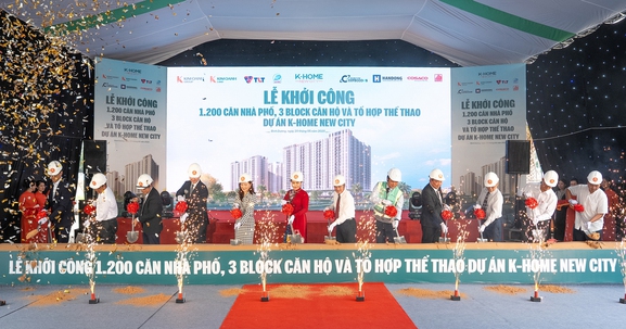 Khởi công 1.200 căn nhà phố, 3 block căn hộ, tổ hợp thể thao tại dự án K-Home New City