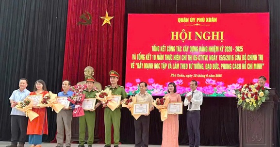 TP. Huế: Quận ủy Phú Xuân tổ chức Hội nghị tổng kết công tác xây dựng Đảng nhiệm kỳ 2020 - 2025