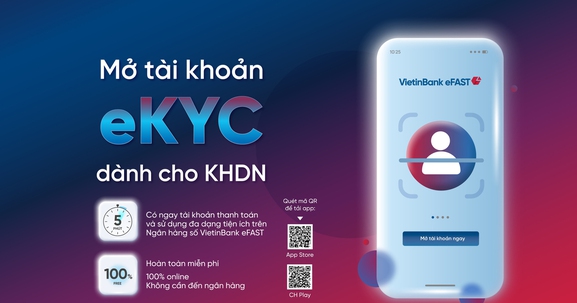Mở tài khoản doanh nghiệp online với VietinBank eFAST