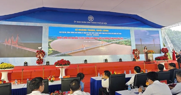 Chính thức khởi công cầu Ngọc Hồi nối Hà Nội với Hưng Yên