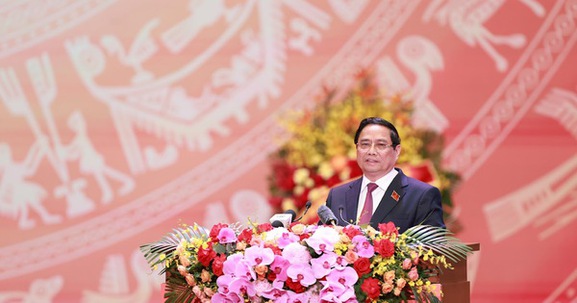Diễn văn kỷ niệm 80 năm thành lập Chính phủ do Thủ tướng Phạm Minh Chính trình bày