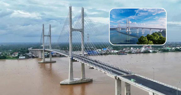 Chỉ 15 ngày nữa, cầu gần 7.000 tỷ cách cầu dây văng đầu tiên do Việt Nam thiết kế 3,8km sẽ chính thức khánh thành