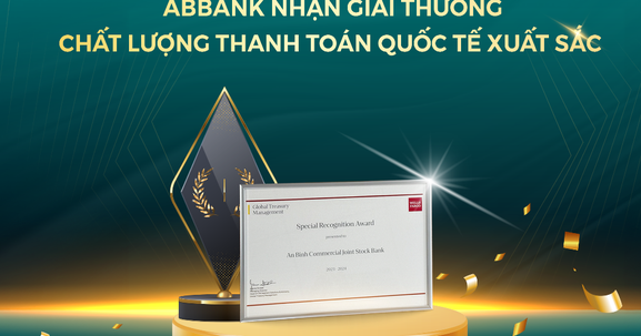 ABBANK được Wells Fargo vinh danh Ngân hàng có chất lượng thanh toán quốc tế xuất sắc