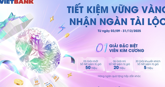 Vietbank tung chiêu khuyến mại gần 5 tỷ đồng, cơ hội trúng viên kim cương 500 triệu đồng