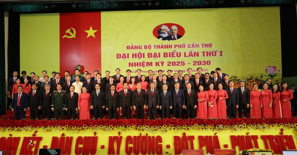 Danh sách Ban Chấp hành Đảng bộ, Ban Thường vụ, Bí thư, Phó Bí thư Thành ủy Cần Thơ, nhiệm kỳ 2025 - 2030