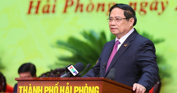 Thủ tướng: Hải Phòng giữ vững vai trò tiên phong, đầu tàu, sớm trở thành thành phố xã hội chủ nghĩa