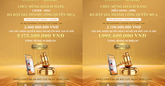Livestream 20/1: Khách hàng được ưu đãi tới hơn 200 triệu khi chốt quyền mua căn hộ Sunshine Legend City