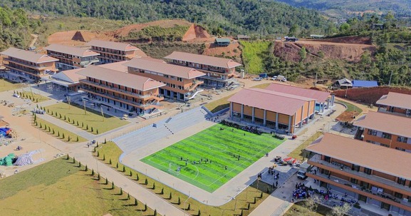 Ngày mai, chính thức khánh thành trường liên cấp trăm tỷ hiện nhất vùng biên phía Bắc