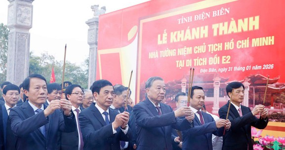 Lễ khánh thành Nhà tưởng niệm Chủ tịch Hồ Chí Minh tại Di tích Đồi E2