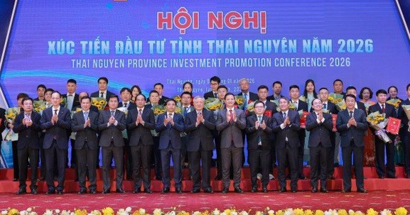 Thái Nguyên thu hút gần 4,4 tỷ USD tại Hội nghị xúc tiến đầu tư năm 2026
