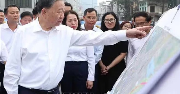 Tổng Bí thư, Chủ tịch nước Tô Lâm kiểm tra tiến độ các công trình, dự án trọng điểm của Thủ đô